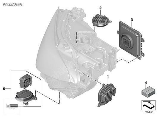 BMW X7 G07 (2018-2022) LED Far Beyni 63117933361 - Sıfır