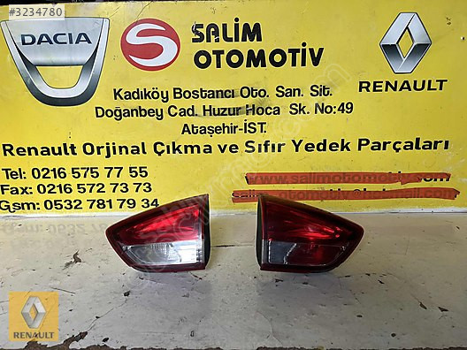RENAULT CLIO 4 SPORTOUR ÇIKMA ORJİNAL SAĞ SOL İÇ STOP VE DİĞER P