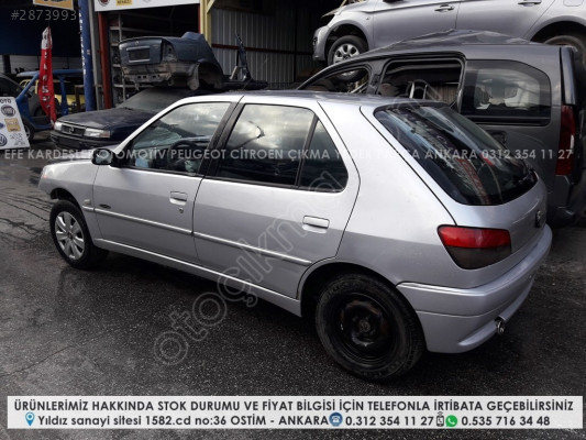peugeot 306 çıkma dolu kapı