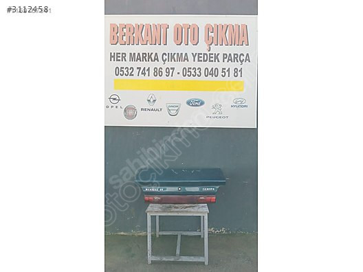 Renault19 Europa bagaj kapağı 7.500 TL