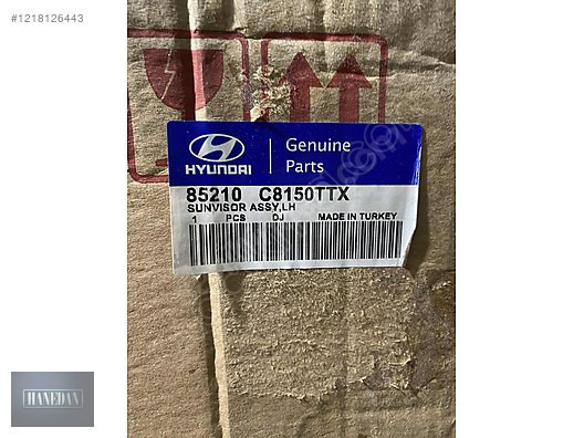 HYUNDAİ İ10 SOL GÜNEŞLİK 85237-B9000