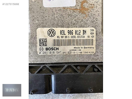 03L906012BN EDC17CP54 VOLKSWAGEN PASSAT B7 MOTOR BEYNİ