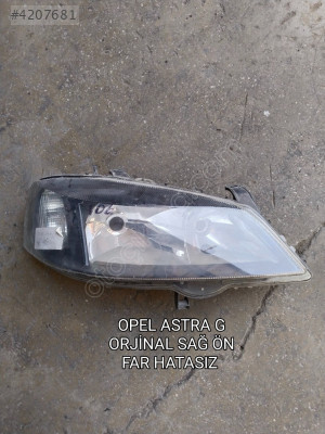 OPEL ASTRA G ORJİNAL HATASIZ SAĞ ÖN FAR SİYAH