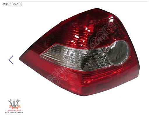 RENAULT MEGANE- 2- 2003/2006 STOP SOL KIRMIZI/BEYAZ