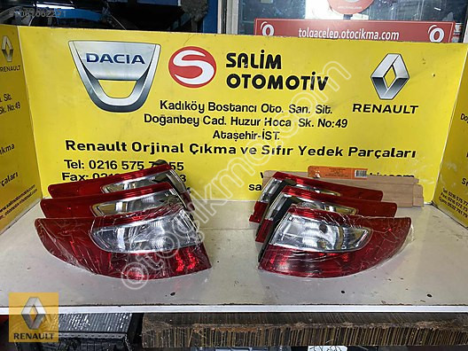 RENAULT FLUENCE ÇIKMA ORJINAL SAĞ SOL STOP PARÇALARI
