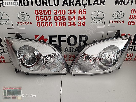 TOYOTA AVENSİS SIFIR SAĞ SOL FAR 03-05 OEM:81130-05191