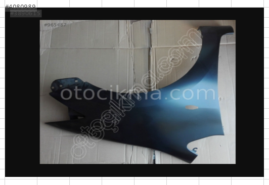 TOYOTA AURİS ÇAMURLUK SAĞ ÖN 2007-2011