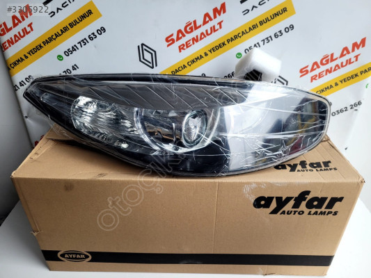 Fluence Sıfır Mercekli İçi Siyah Sağ Far 260101331R - Ayfar