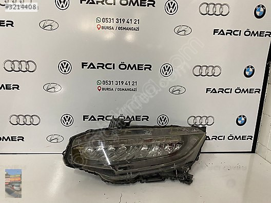 HONDA CİVİC FC5 SOL FULL LED FAR ORJİNAL