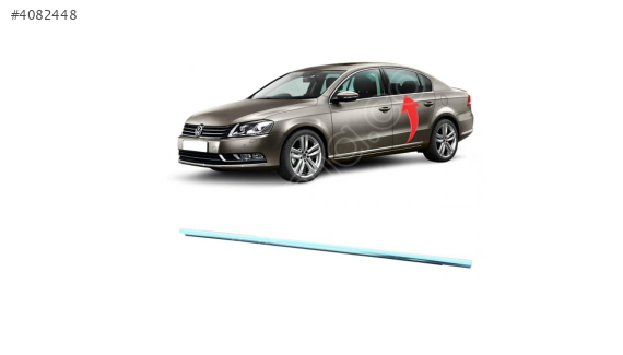 3AE839475 VW PASSAT 11-14 ARKA CAM SIYIRICI FİTİL KROMLU SOL