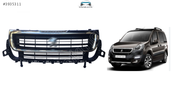 PEUGEOT PARTNER 2015+ KROM ÇERÇEVELİ ÖN PANJUR (1613573580)SIFIR