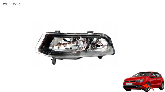 6C0941661 VW POLO 2015-2017 SOL SİS FARI ÇİFT DUY