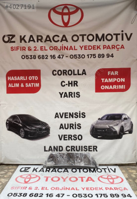 2013-2016 TOYOTA AURİS ÇIKMA ORJİNAL KOMPLE TAMPON IZGARASI