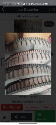 Renault symbol volant dişli