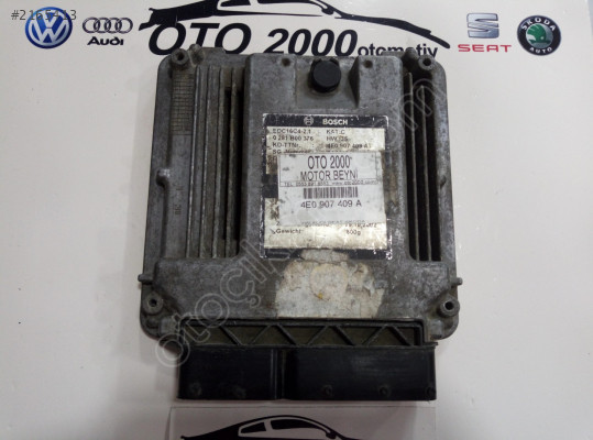 4E0907409A-4E0910409 AUDİ A8 4.0 TDI MOTOR BEYNİ ÇIKMA