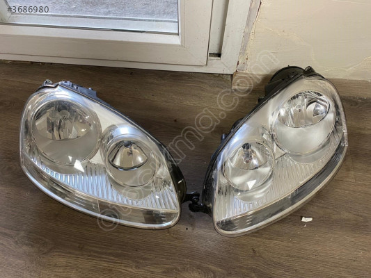 VW Jetta Golf 5 Sağ-Sol Çıkma Far Seti - Hatasız ve Temiz