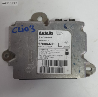 renault clio 3 2008 çıkma orjinal airbag beyni (son fiyat)