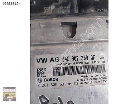 04E907309AF Volkswagen Polo 2017 Motor Beyni