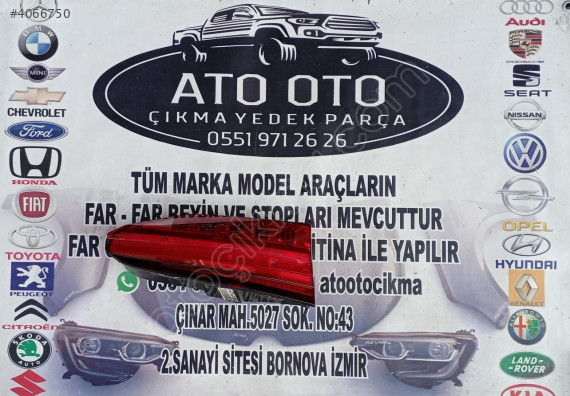 AUDİ A6 ORJİNAL CIKMA SOL İÇ STOP