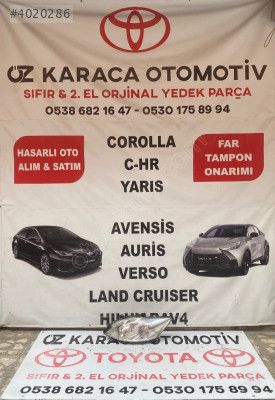 2009-2012 TOYOTA AURİS ÇIKMA ORJİNAL SOL ÖN FAR