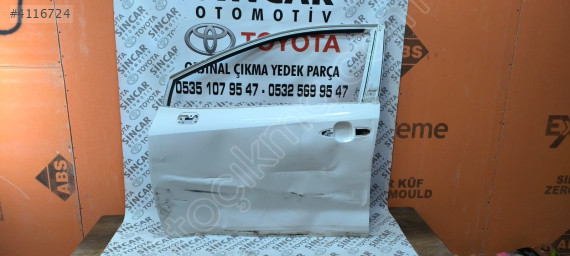 TOYOTA COROLLA 2019 2025 SOL ÖN KAPI ÇIKMA ORJİNAL
