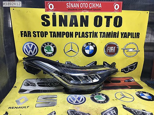 TOYOTA C-HR ORJİNAL ÇIKMA HATASIZ SAĞ FAR ORJİNAL ÇIKMA
