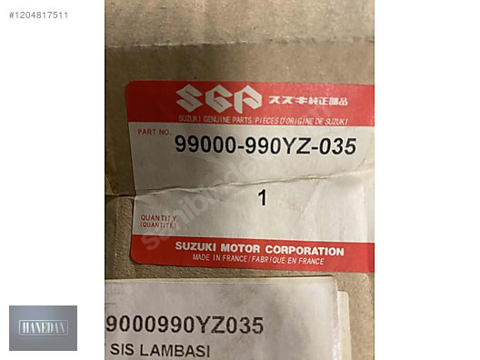 SUZUKİ JİMNY SİS FARI TAKIM 99000-990YZ-035