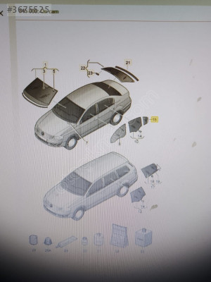 PASSAT B7 SOL ÖN KAPI CAMI