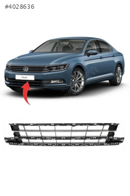Passat B8 Ön Tampon Orta Izgara Kromlu 2015-2019 3G0853671K