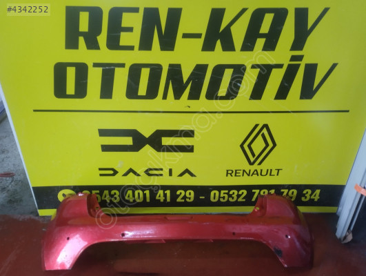 850225639R RENAULT CLİO 4 HB ARKA TAMPON KIRMIZI ORJ ÇIKMA