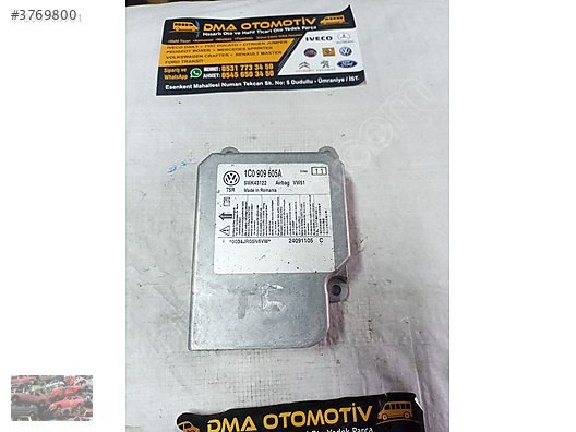 1C0909605A VW TRANSPORTER T5 AİRBAG BEYNİ 1C0 909 605 A
