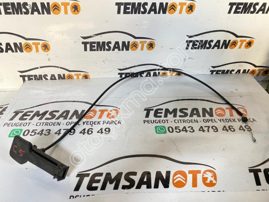 CİTROEN C5 KAPUT TELİ VE MANDALI ÇIKMA ORJİNAL TEMSAN