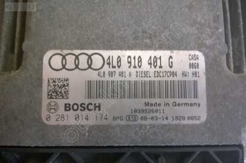 4L0910401G - 0281014174 EDC17CP04 AUDİ Q7 MOTOR BEYNİ