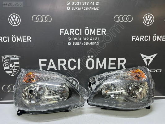 RENAULT CLİO 2  2001-05 SAĞ - SOL TAKIM ÖN FAR SIFIR GR