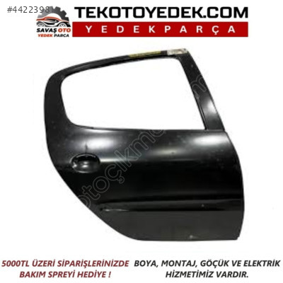PEUGEOT206 ARKA KAPI SAĞ SOL 1998 VE ÜZERİ / KAMPANYA