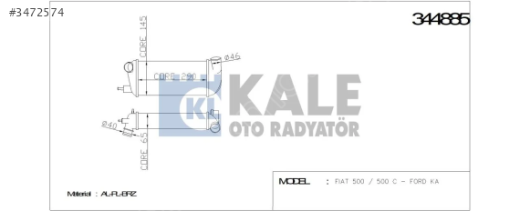 Turbo Radyatörü | Ford Ka 1.3 2007