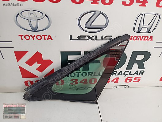 HONDA CIVIC FC5 ORJİNAL ÇIKMA SAĞ KELEBEK CAMI 16-21