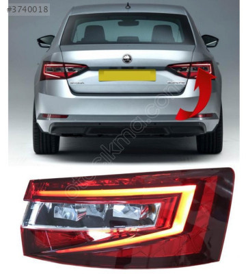 SKODA SÜPERB 2015 SAĞ ARKA STOP LEDLİ 3V5945208