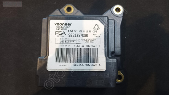 PEUGEOT 308 CİTROEN AİRBAG BEYNİ 680446600 9851357080 SO