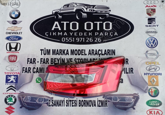SKODA SÜPER B ORJİNAL CIKMA SAĞ STOP D