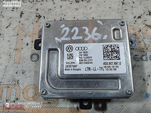 VW AG VOLKSWAGEN AUDİ SEAT SKODA XENON LED FAR BEYNİ 4G0 907 397