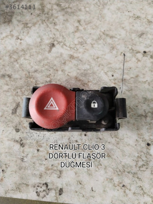 RENAULT CLİO 3 ORJİNAL MERKEZİ KİLİT VE DÖRTLÜ FLAŞÖR DÜĞMESİ