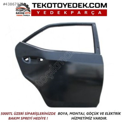 COROLLA ARKA KAPI SAĞ SOL 2014 VE ÜZERİ / KAMPANYA