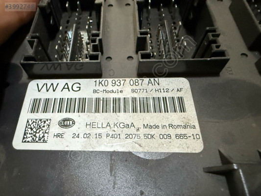 VW JETTA SKODA OCTAVİA BCM KONFOR BEYNİ 1K0937087AN ORJ ÇIKMA