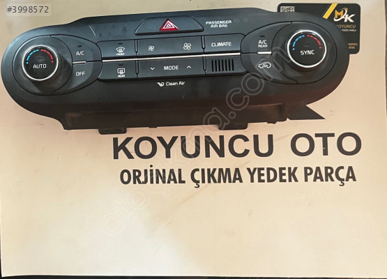 Kia Sorento klima kontrol paneli