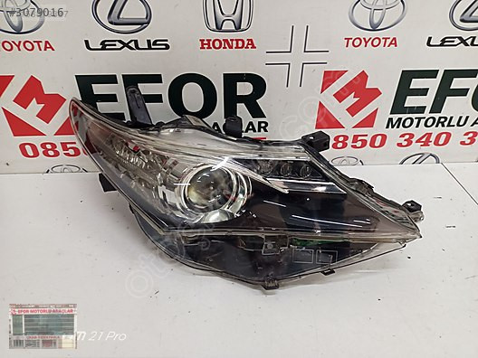 TOYOTA AURİS SAĞ FAR ÇIKMA ORİJİNAL PARÇA 2013-2015