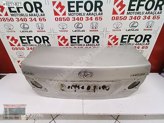TOYOTA COROLLA BAGAJ KAPAĞI ÇIKMA ORİJİNAL PARÇA 2010-2012