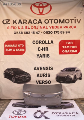 2019-2025 TOYOTA COROLLA ÇIKMA ORJİNAL BAGAJ KAPAĞI