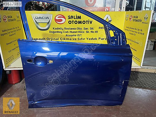 RENAULT TALİANT ÇIKMA ORJİNAL MAVİ SAĞ ÖN KAPI VE DİĞER PARÇALRI