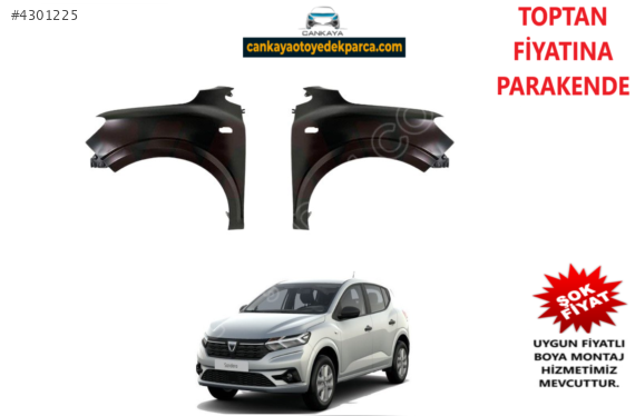 DACİA SANDERO 2020SAĞ SOL ÖN CAMURLUK SIFIR ADET FİYAT 651005909